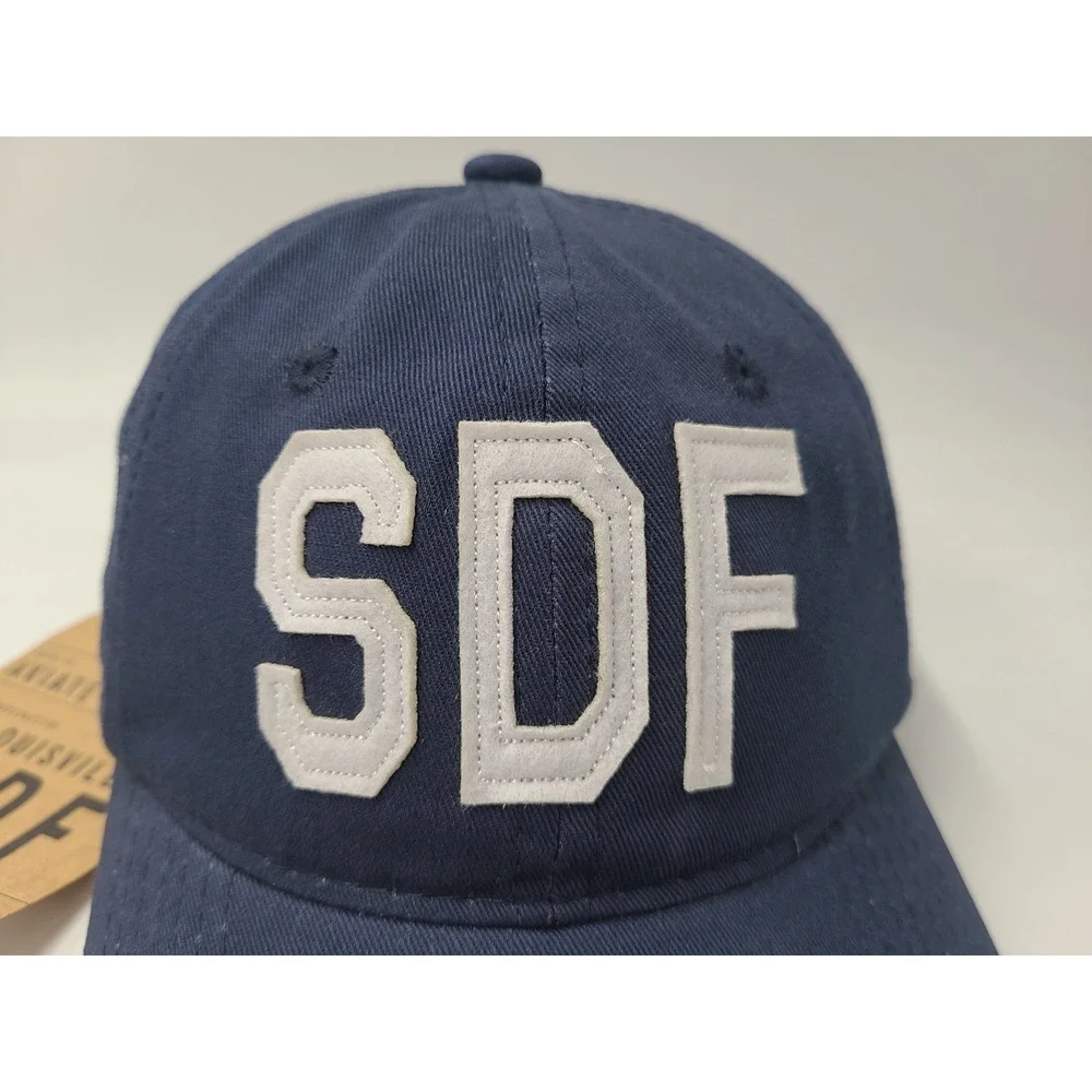 SDF Louisville International‎ Airport Aviate Strapback Adjustable Hat Cap Blue